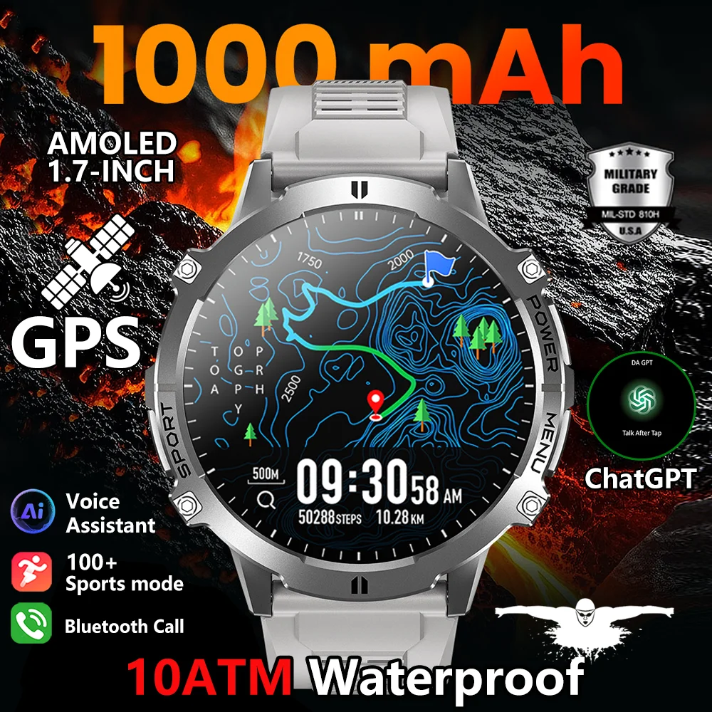 Smartwatch Military Watches For Men - 2026 Military TANK X3 Smart Watch