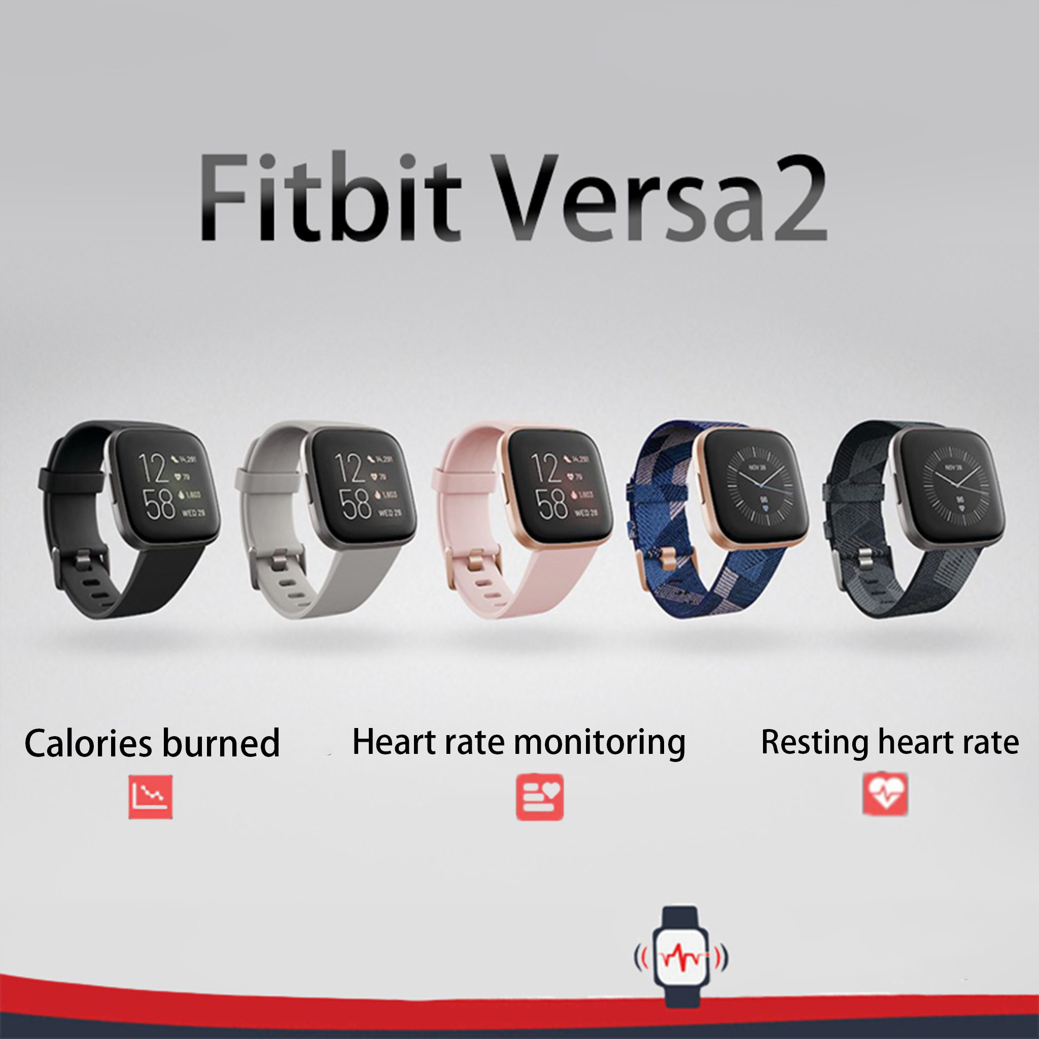 Hybrid Smartwatch - Fitbit Versa 2 Health and Fitness