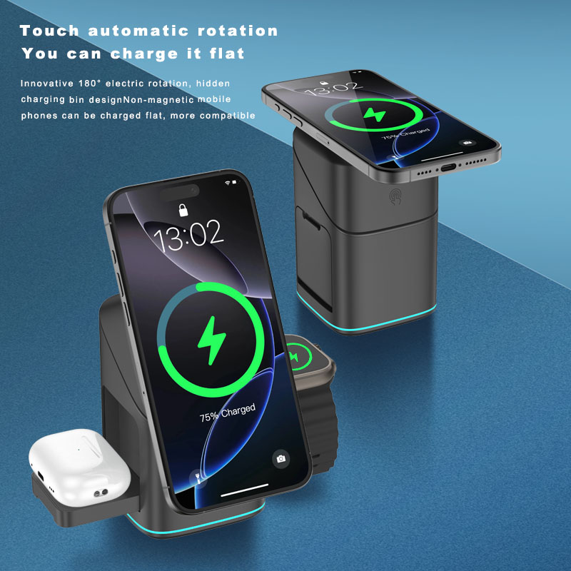 Iwatch Smartwatch - 3 in 1 Magnetic Wireless Charger