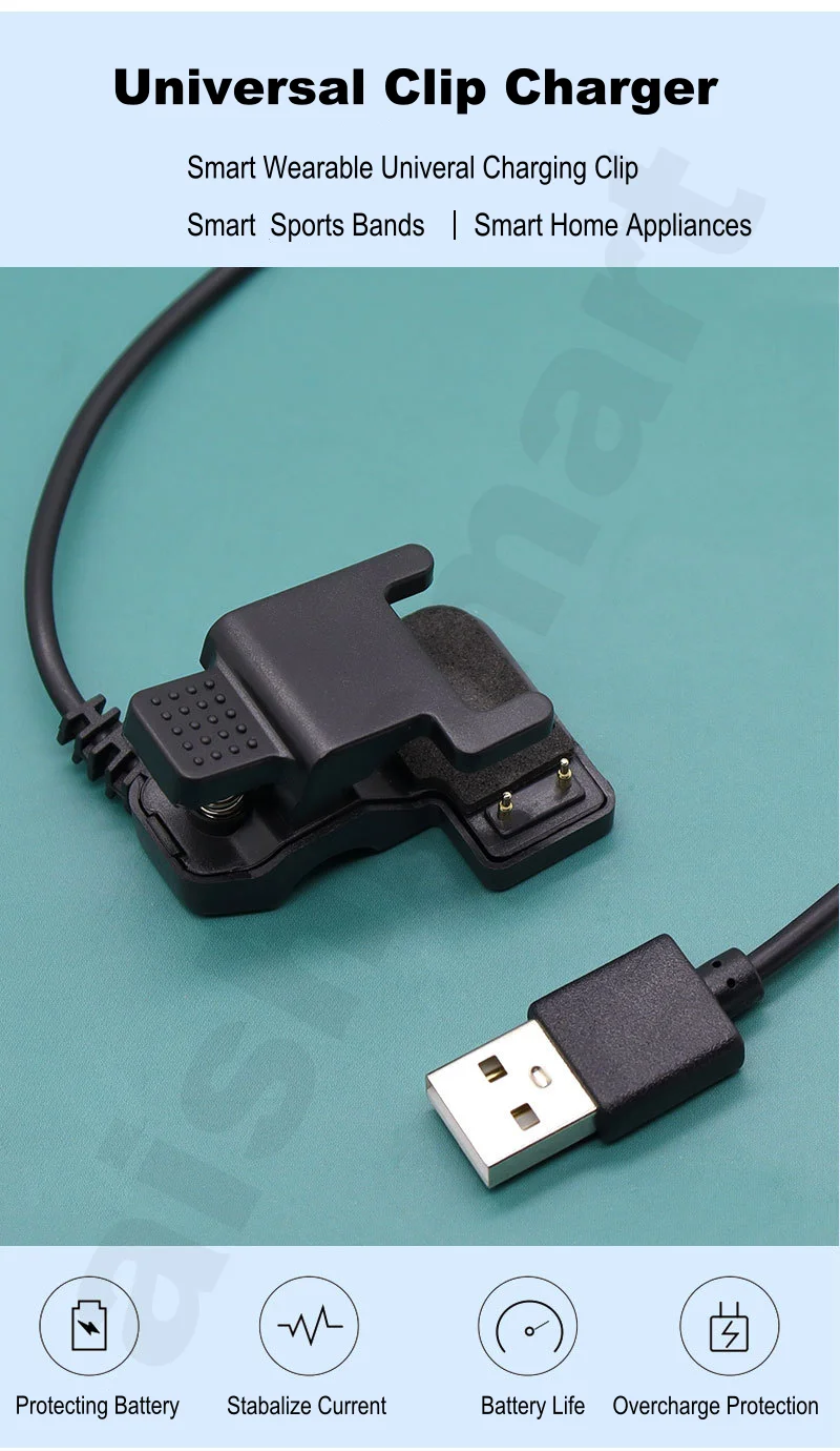Clip Charger 2pin 3pin 3mm 4mm - Watch X7 のレビューと価格