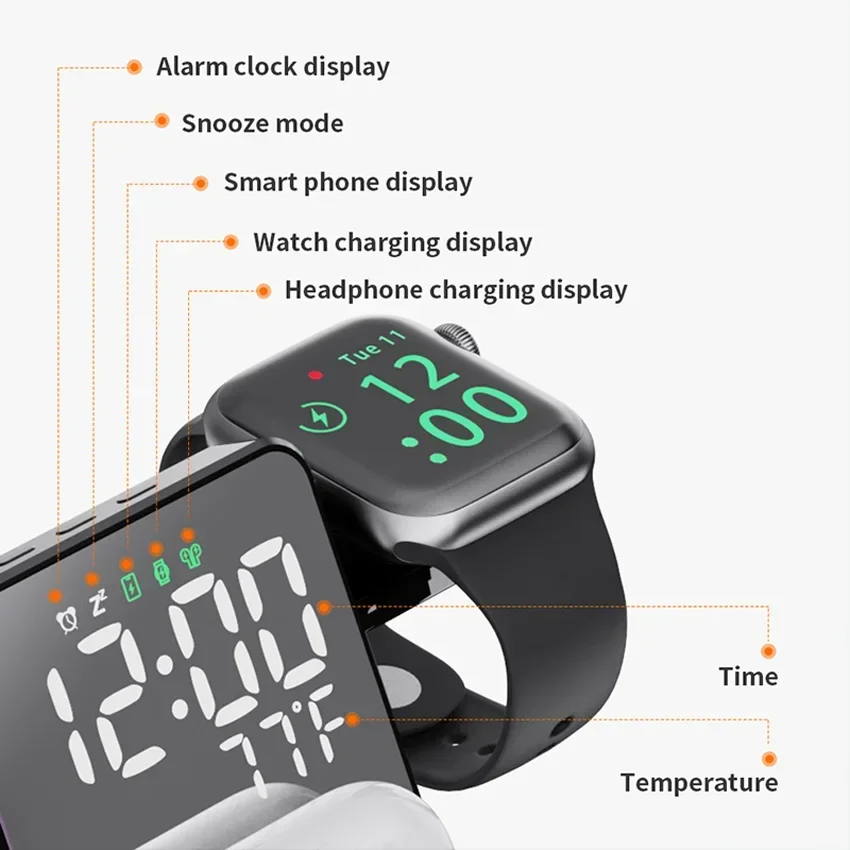 Wireless Charger Alarm Clock S - Smartwatch Apple Watch のレビューと価格