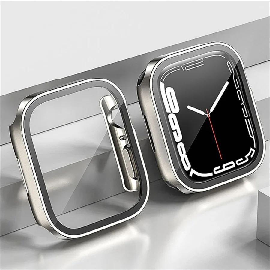 Glass+cover For Apple Watch ca - Smartwatch Watches For Girls のレビューと価格