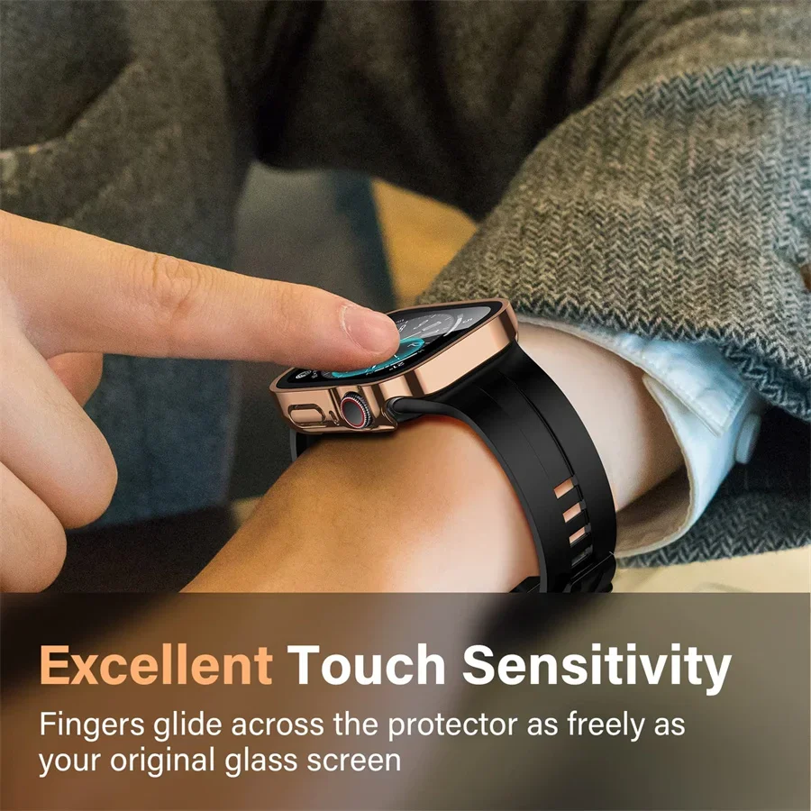 Glass+cover For Apple Watch ca - Smartwatch Watches For Girls のレビューと価格