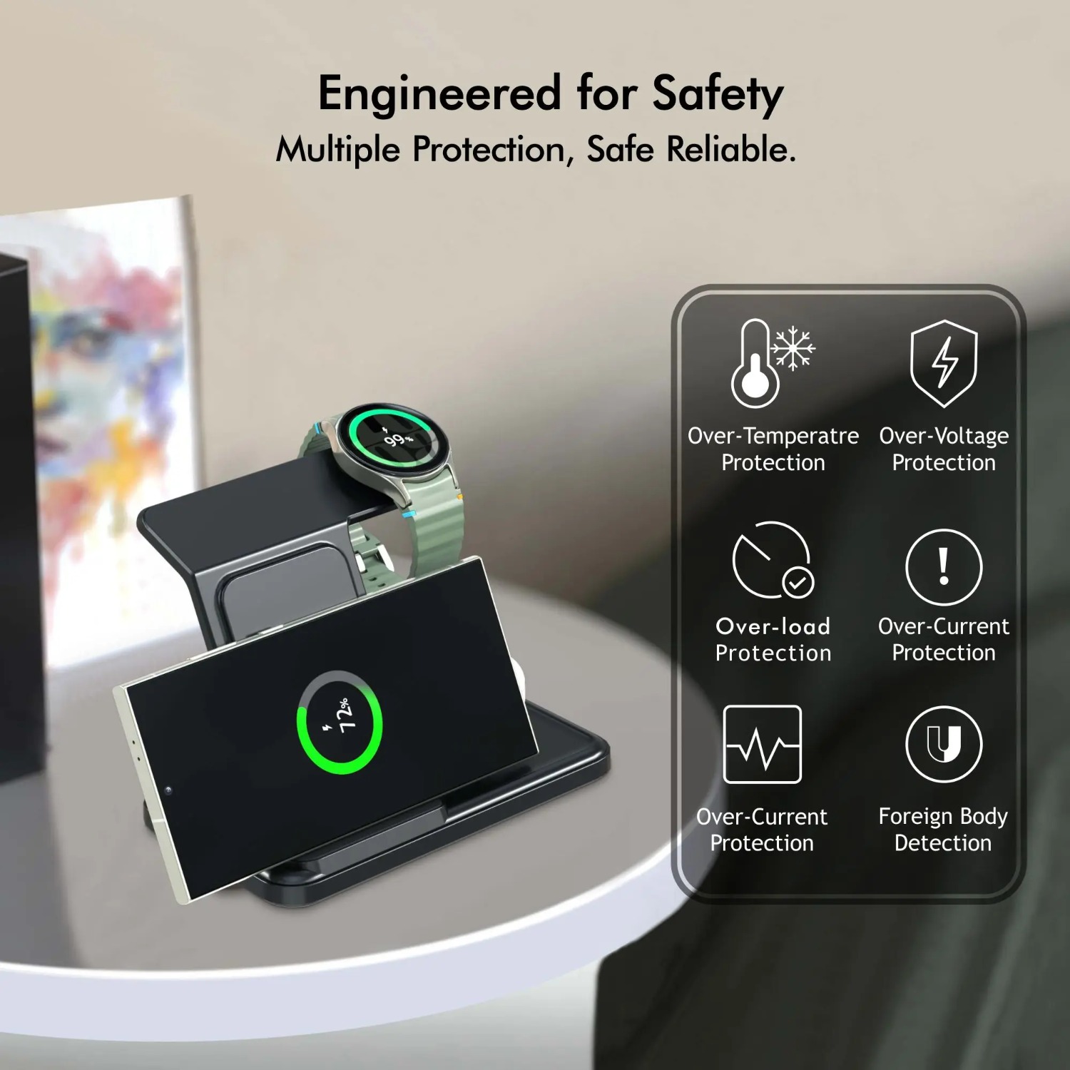 Desktop 3-in-1 Wireless Charge - Smartwatch Apple Watch のレビューと価格