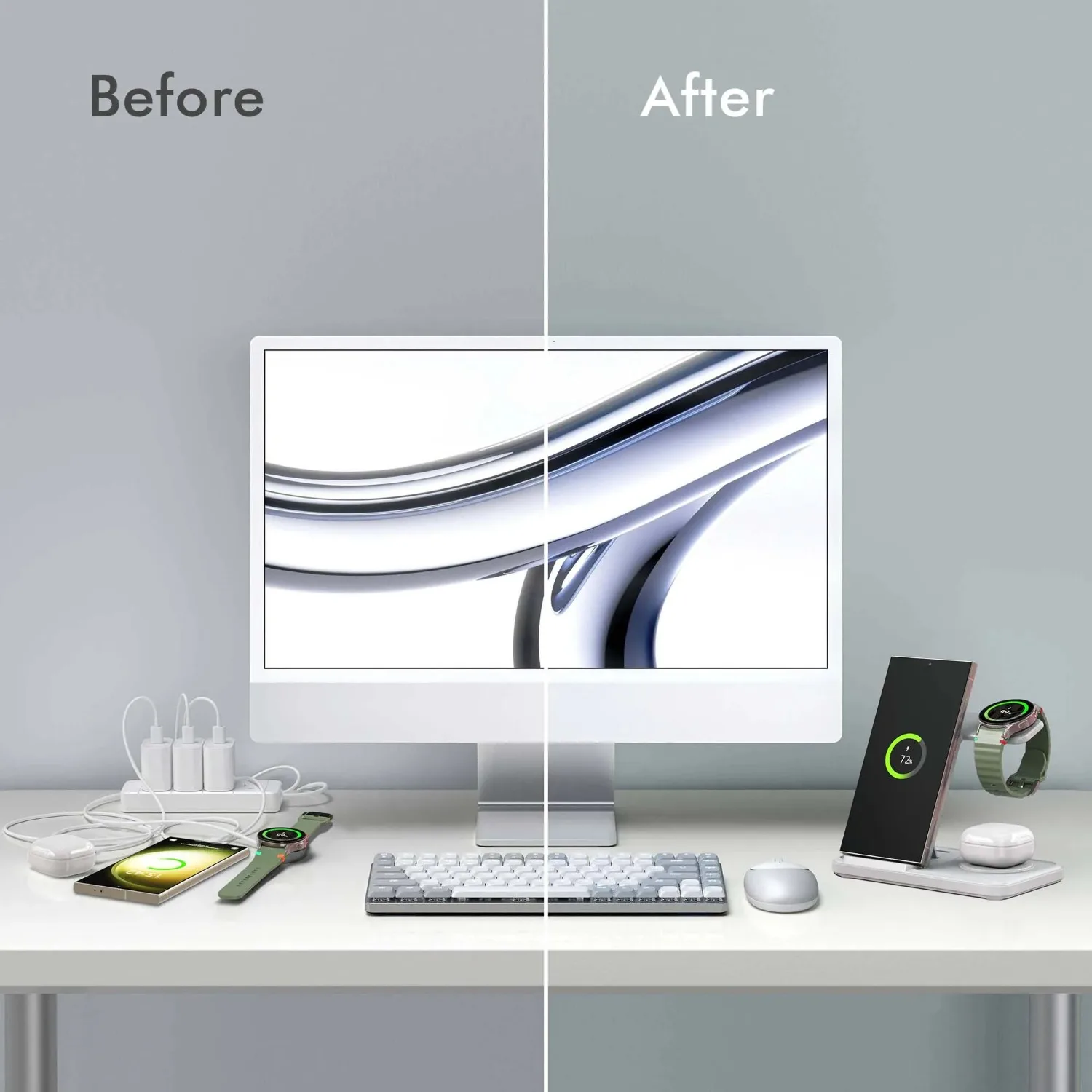 Desktop 3-in-1 Wireless Charge - Smartwatch Apple Watch のレビューと価格