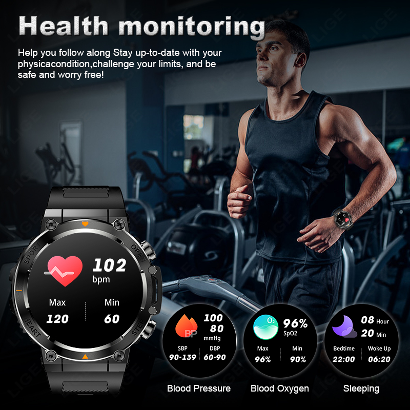 LIGE 2026 Smart Watches Heart  - Smartwatch Watches For Sale のレビューと価格