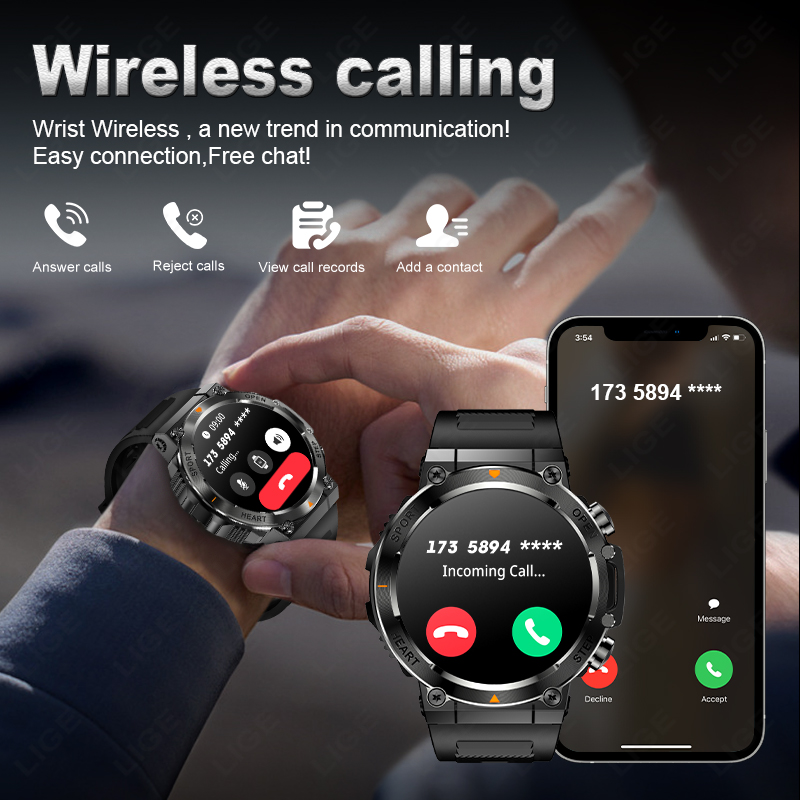 LIGE 2026 Smart Watches Heart  - Smartwatch Watches For Sale のレビューと価格