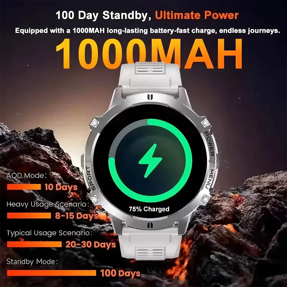 2026 Military TANK X3 Smart Wa - Smartwatch Military Watches For Men のレビューと価格