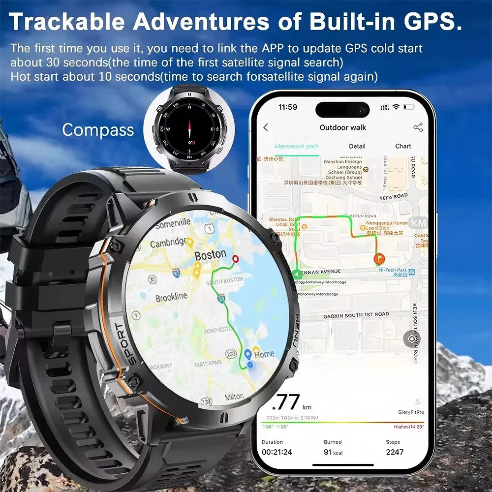 2026 Military TANK X3 Smart Wa - Smartwatch Military Watches For Men のレビューと価格