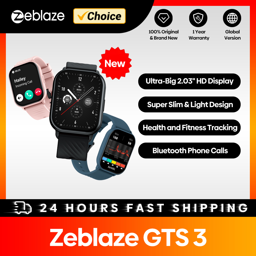New Zeblaze GTS 3 Voice Callin - Smartwatch Nothing Watches のレビューと価格
