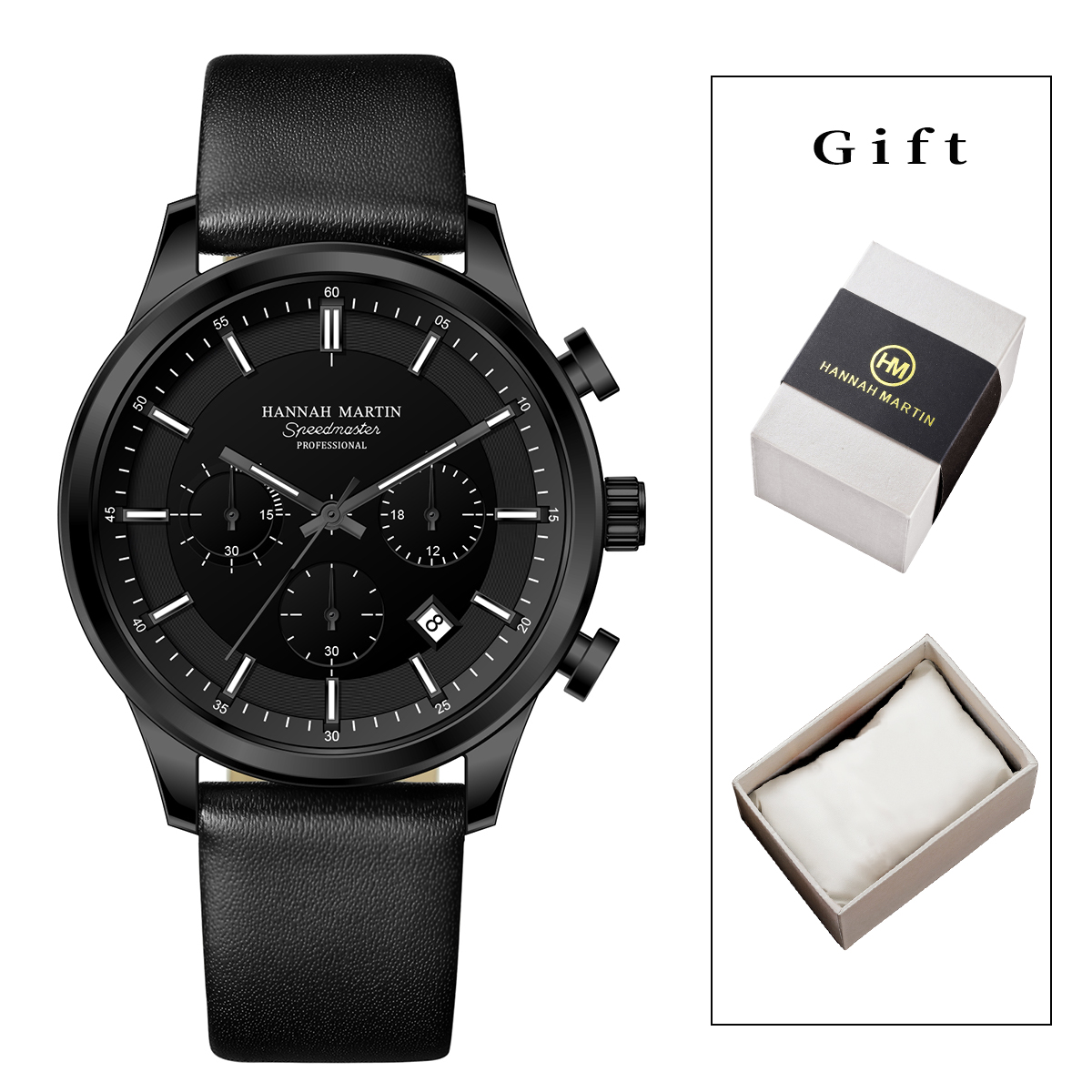 Hannah Martin Men Gift Box Men - Anti-Magnetic Watch のレビューと価格