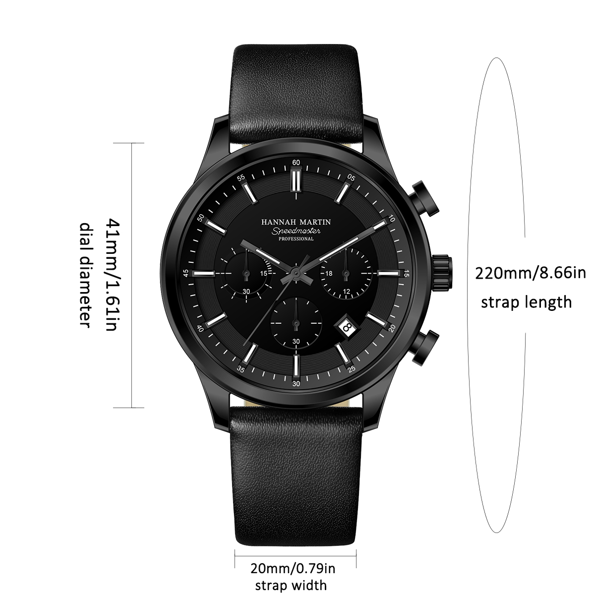 Hannah Martin Men Gift Box Men - Anti-Magnetic Watch のレビューと価格