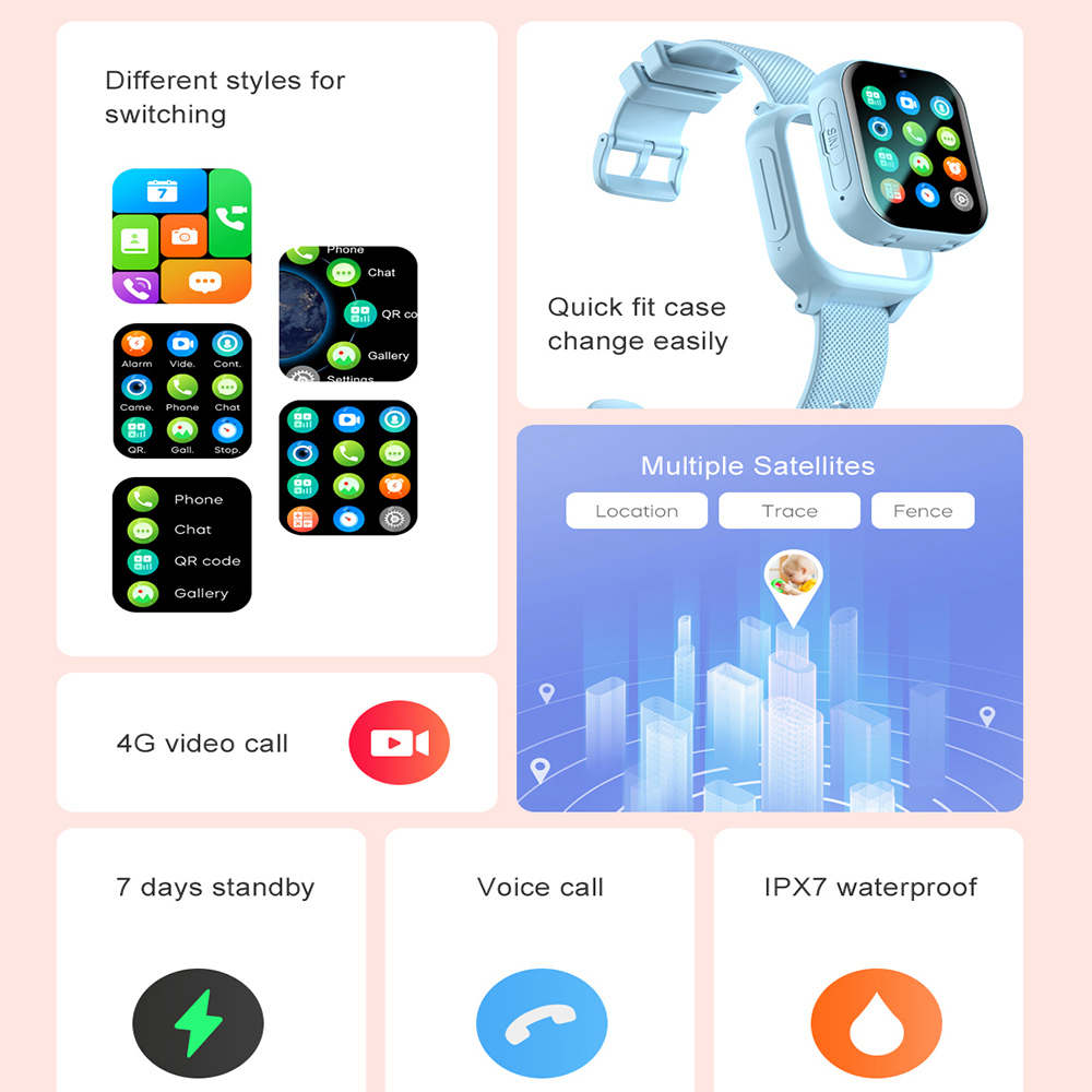 Smart Watch Kids 4G GPS WIFI V - Smartwatch Watches Gift For Boys のレビューと価格