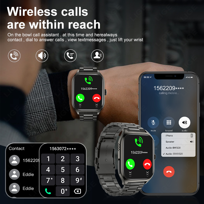 LIGE Smart Watch Fitness Brace - Smartwatch Watches For Sale のレビューと価格