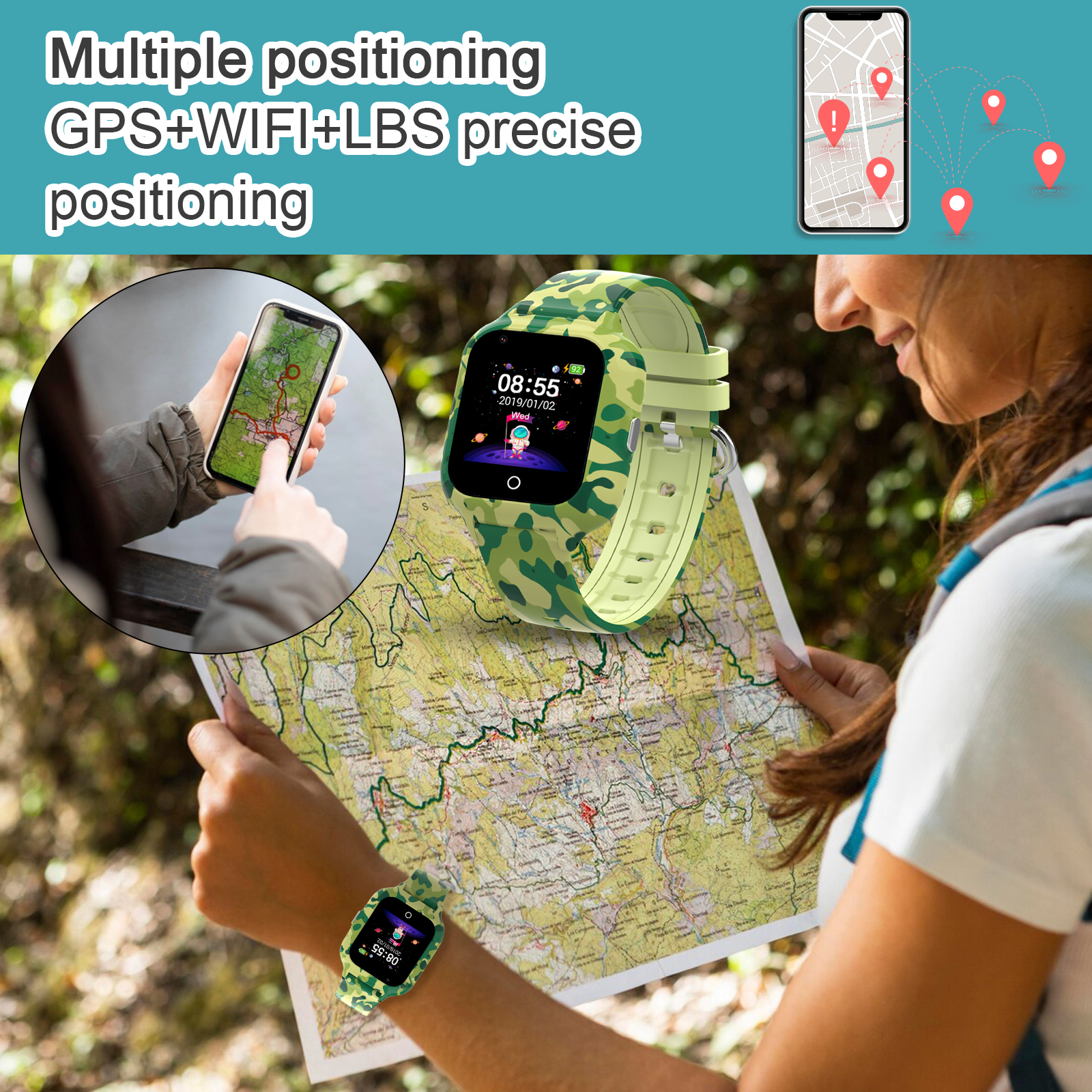 Wonlex 4G Children Smart Watch - Smartwatch Watch Whatsapp のレビューと価格