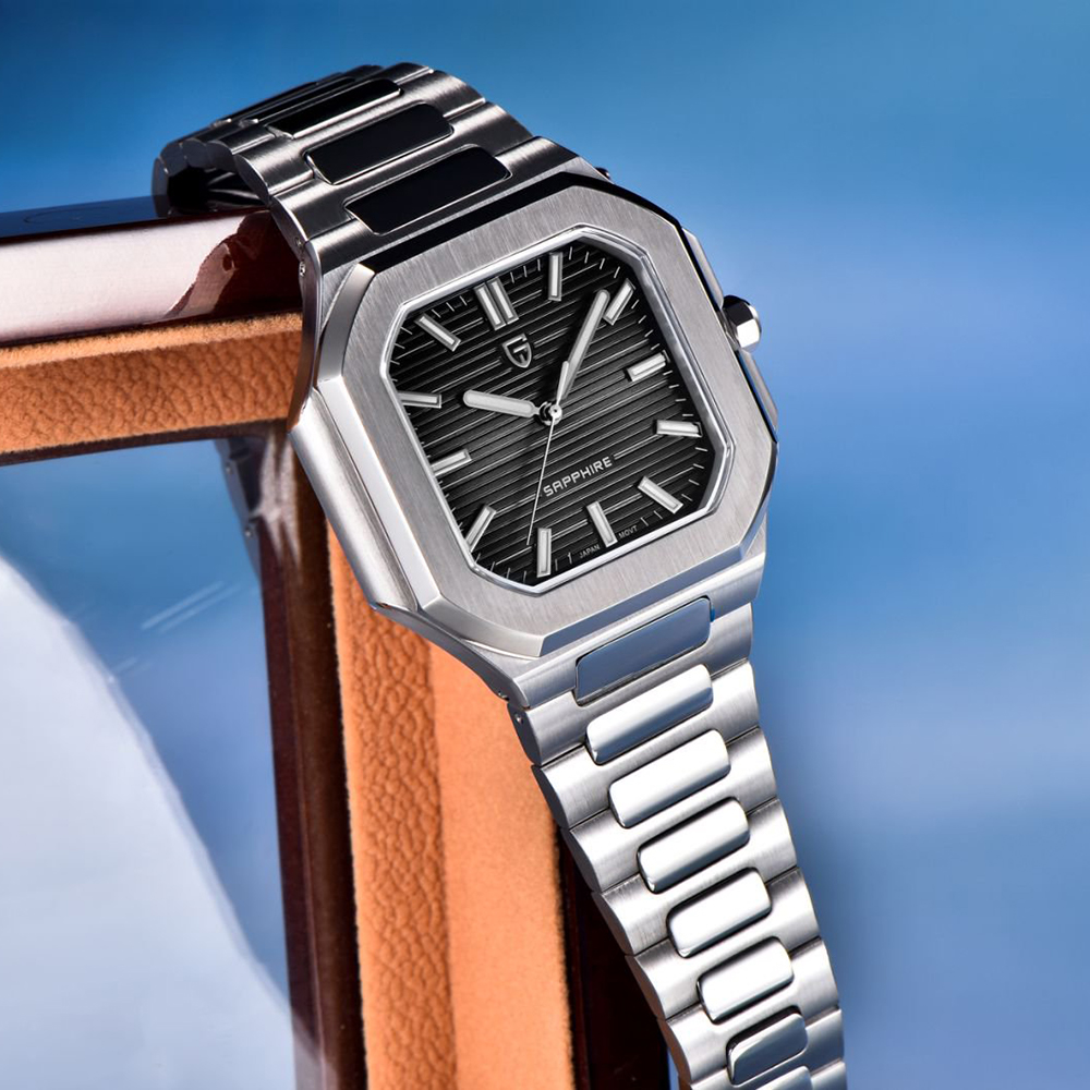 PAGANI DESIGN Fashion Square B - Anti-Magnetic Watch のレビューと価格