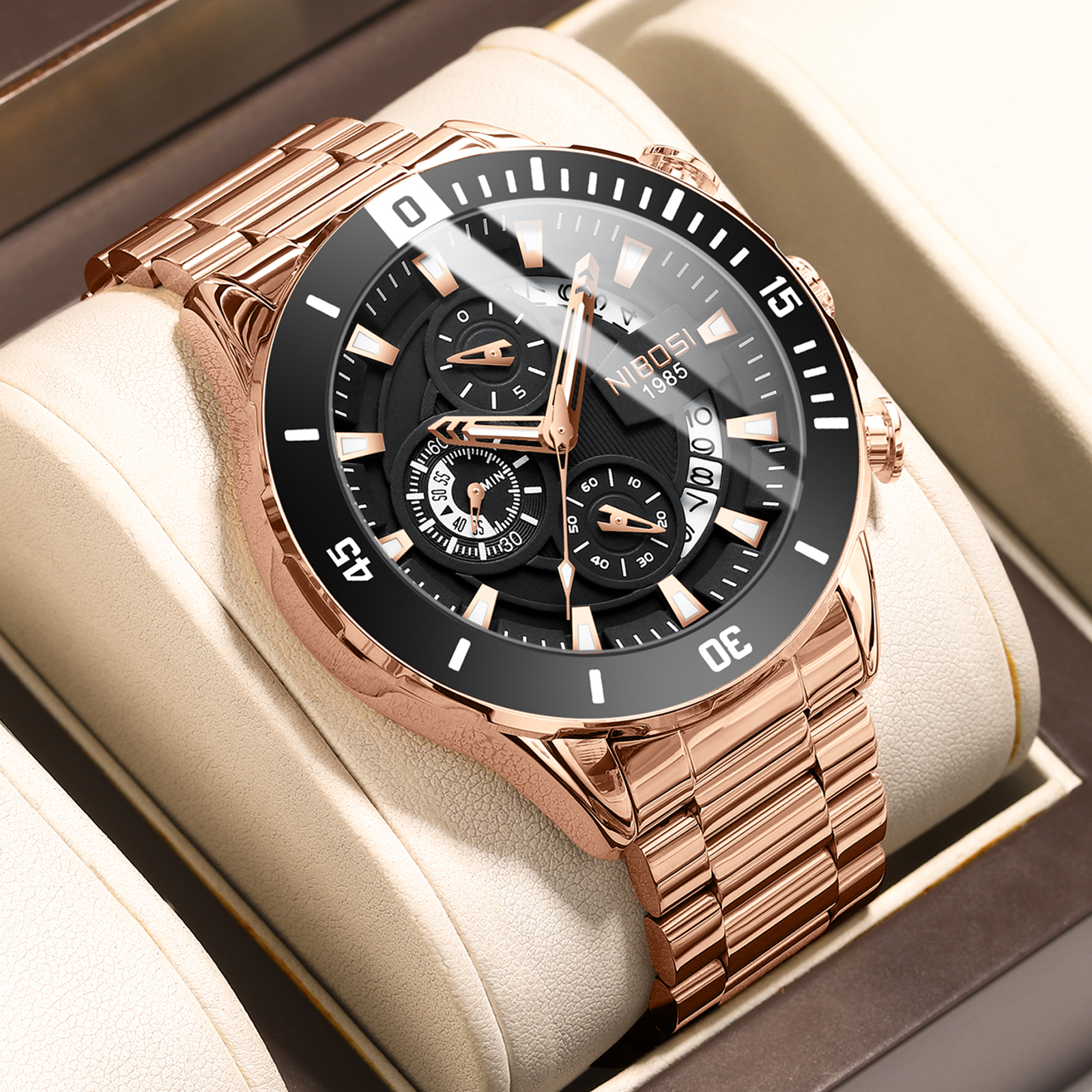 NIBOSI New Men's Watches Top B - Anti-Magnetic Watch のレビューと価格