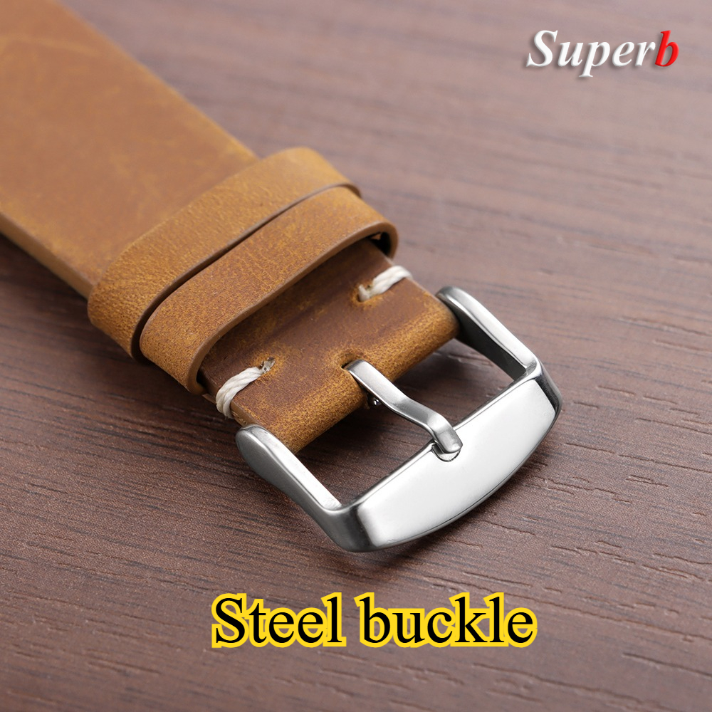 Stitching Cowhide Leather Brac - Watches Rolex Smartwatch のレビューと価格