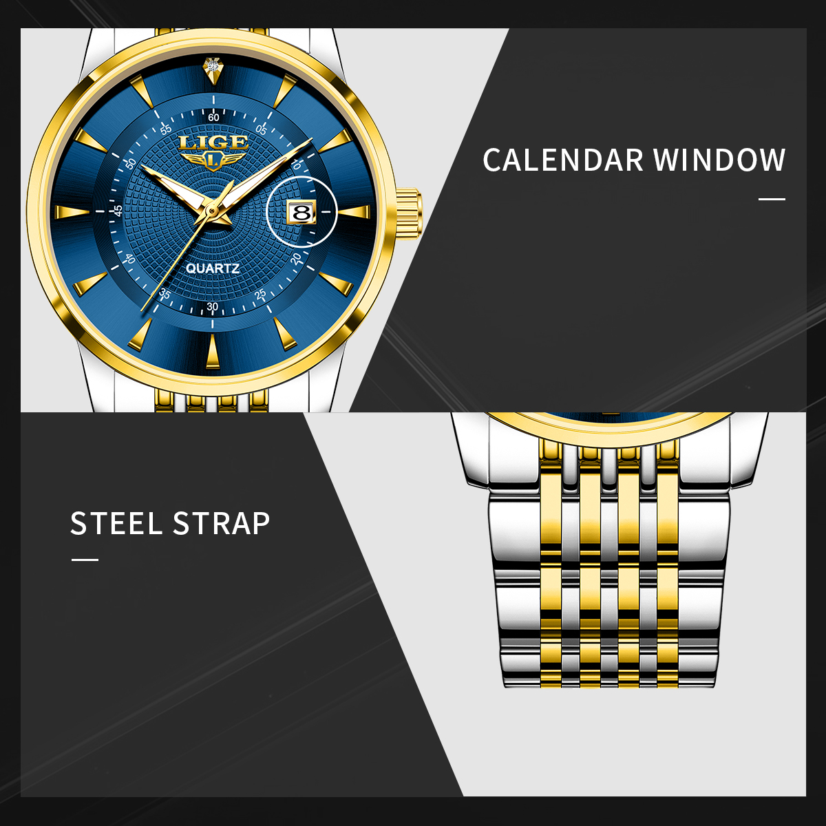 LIGE New 2025 Luxury Man Watch - Anti-Magnetic Watch のレビューと価格