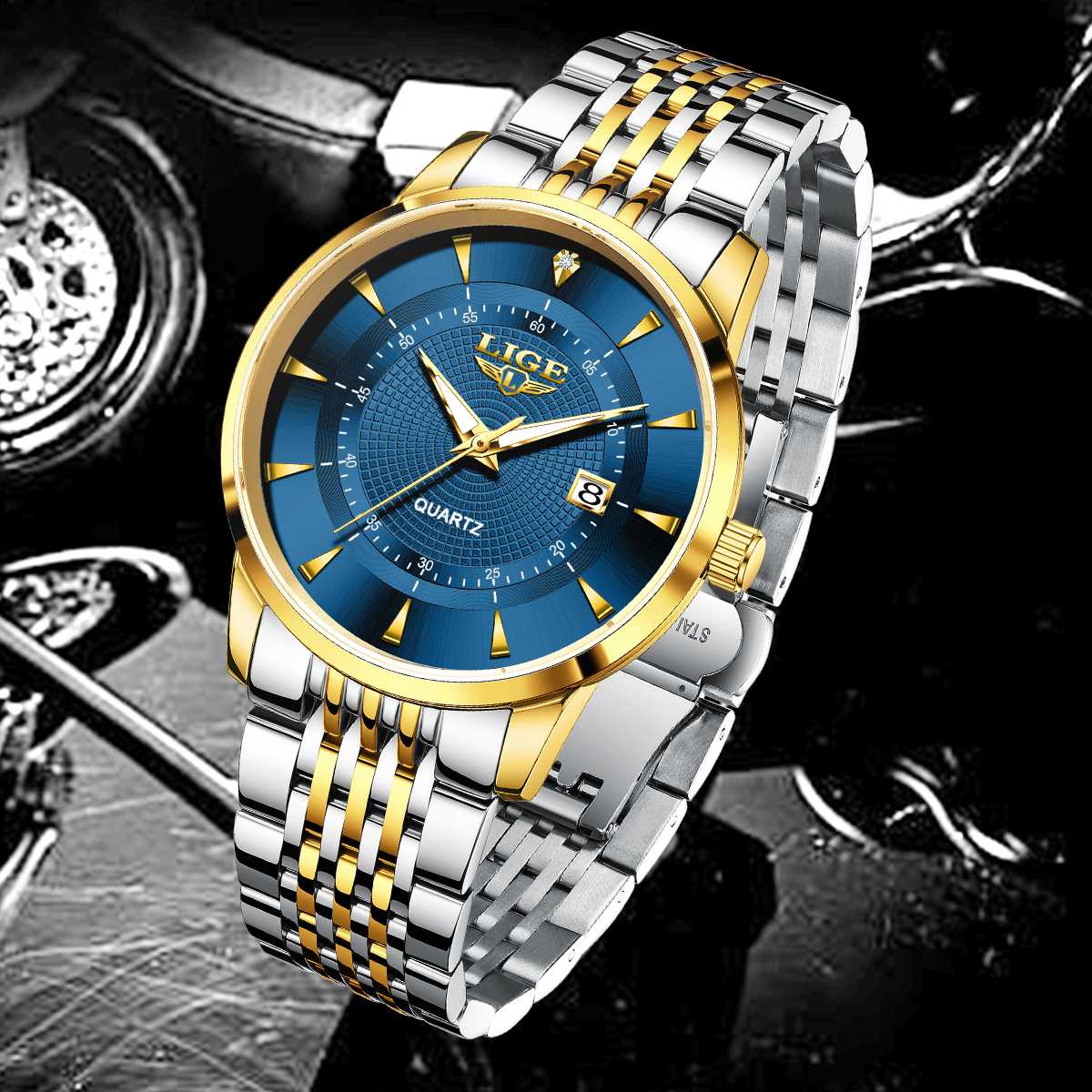 LIGE New 2025 Luxury Man Watch - Anti-Magnetic Watch のレビューと価格