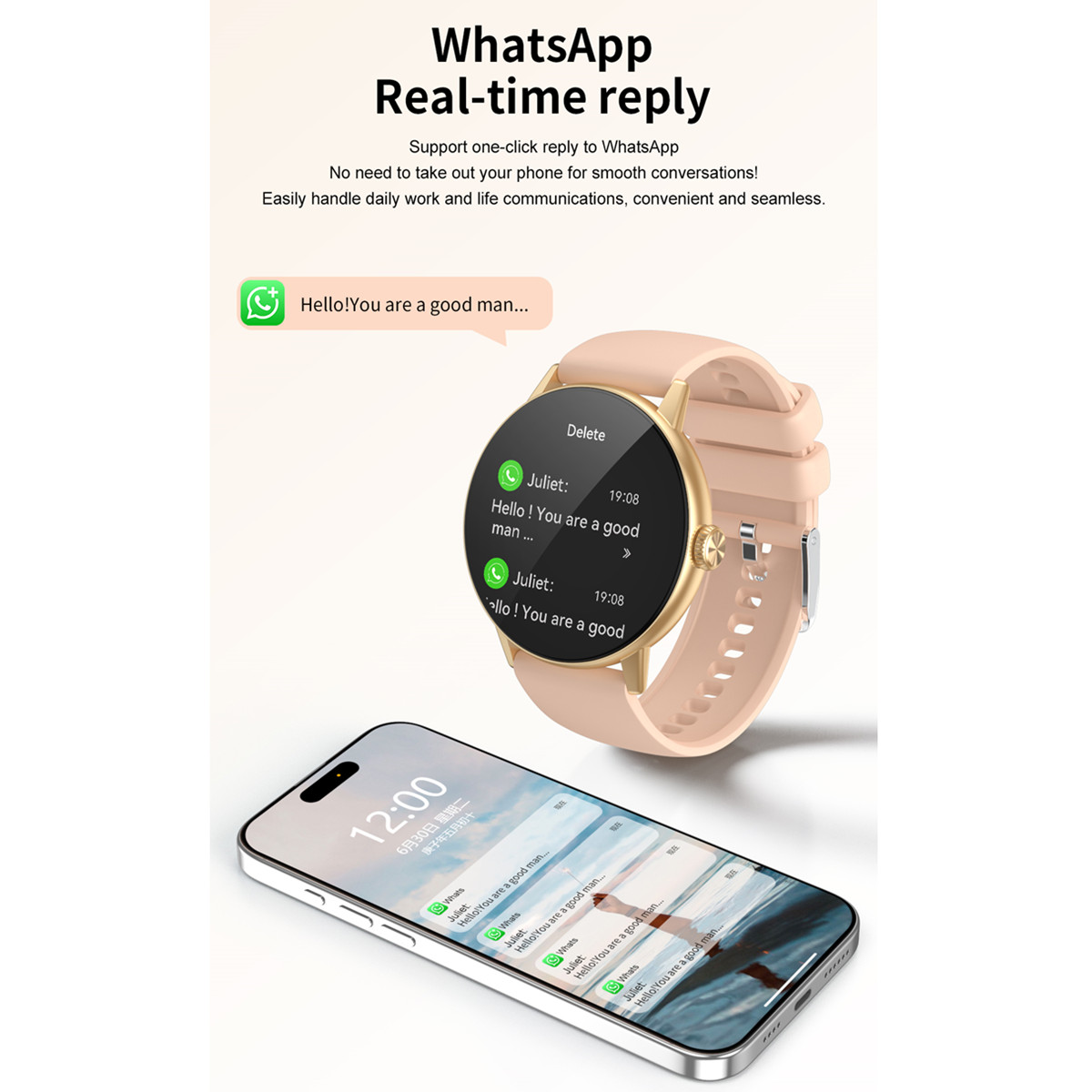Ivanony Smart Watch Ladies 4GB - Smartwatch Watch Whatsapp のレビューと価格
