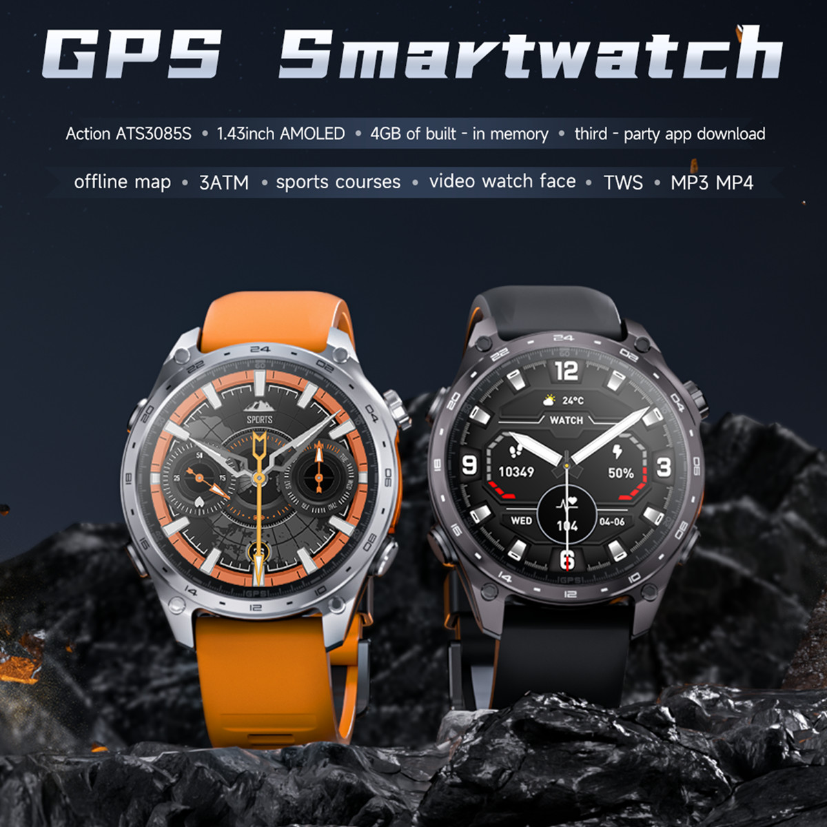 3ATM Waterproof Sports Smartwa - Smartwatch Watch Whatsapp のレビューと価格