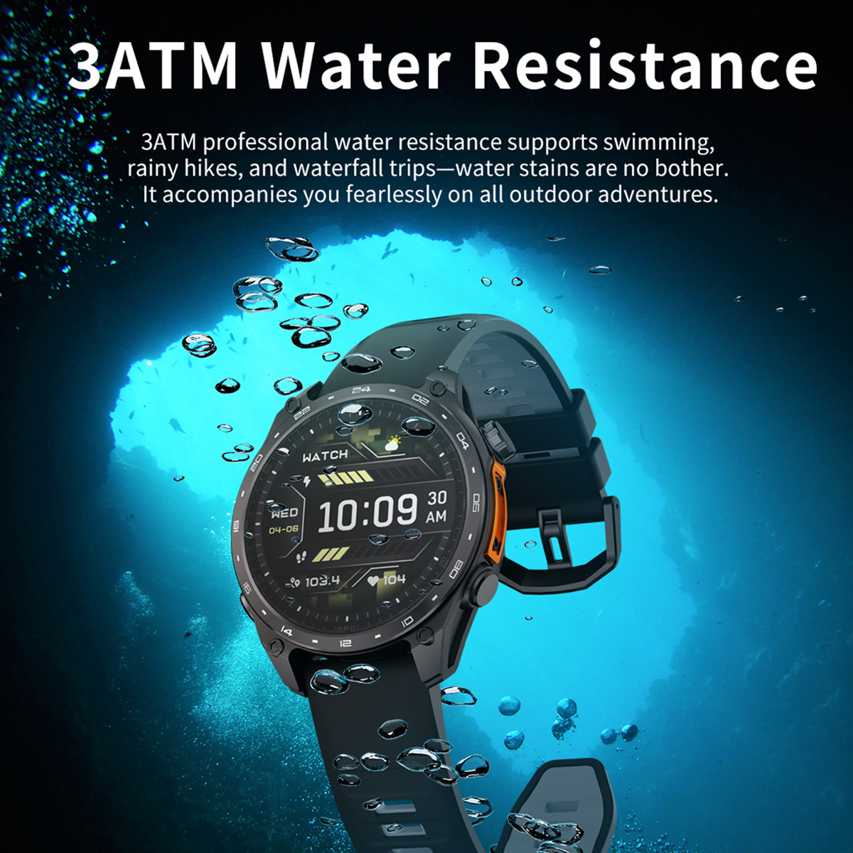 3ATM Waterproof Sports Smartwa - Smartwatch Watch Whatsapp のレビューと価格