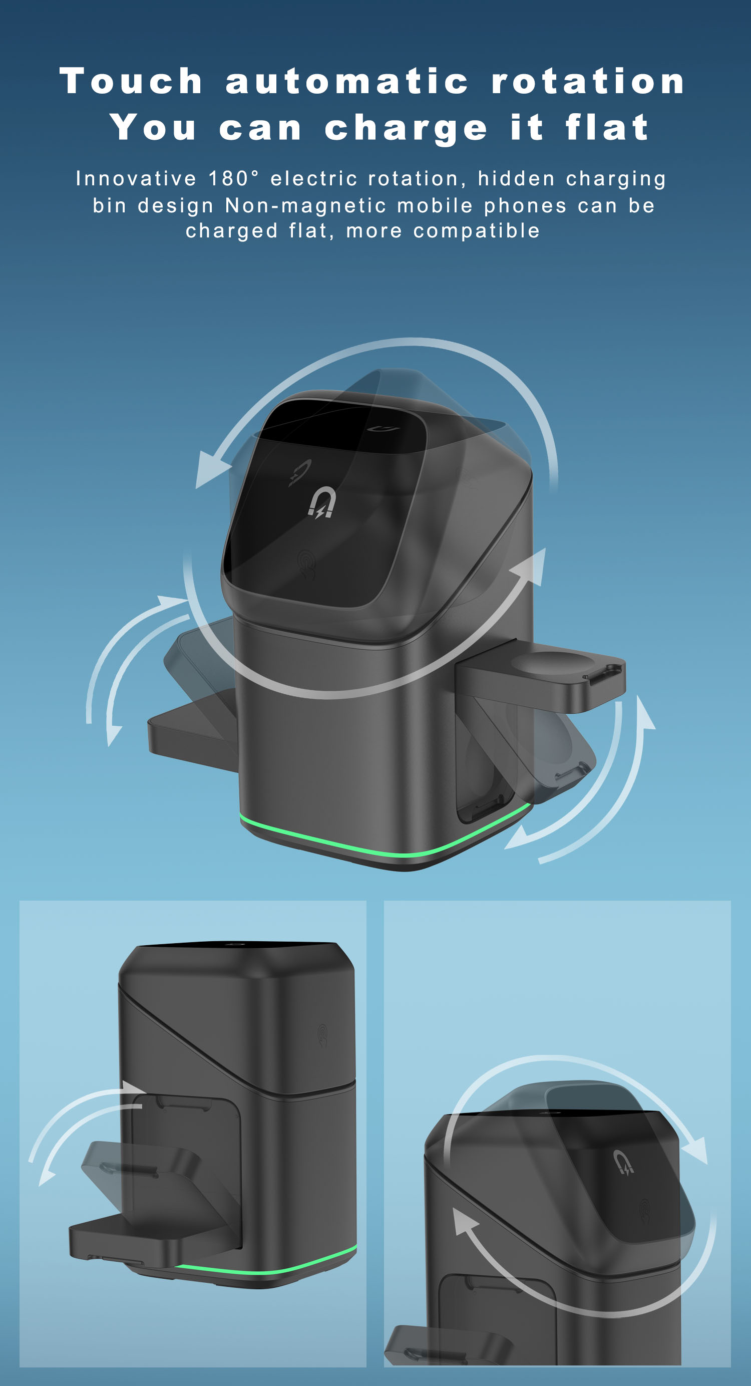 3 in 1 Magnetic Wireless Charg - Iwatch Smartwatch のレビューと価格