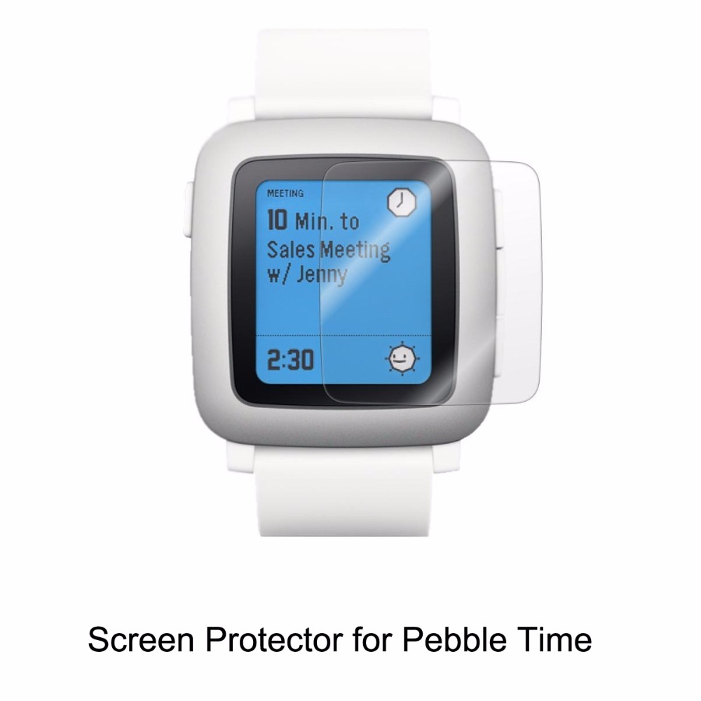 6* Clear LCD PET Film Anti-Scr - Smartwatch Pebble Watches のレビューと価格