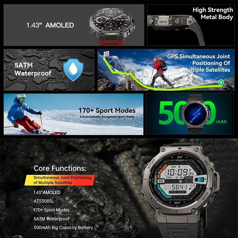 2026 New Military DM58 GPS Sma - Smartwatch Military Watches For Men のレビューと価格