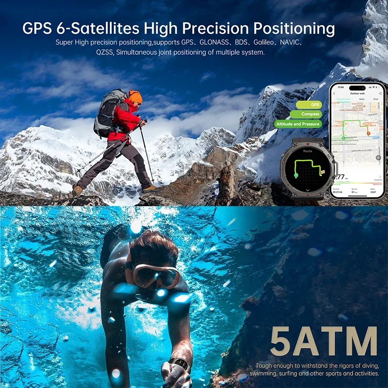 2026 New Military DM58 GPS Sma - Smartwatch Military Watches For Men のレビューと価格