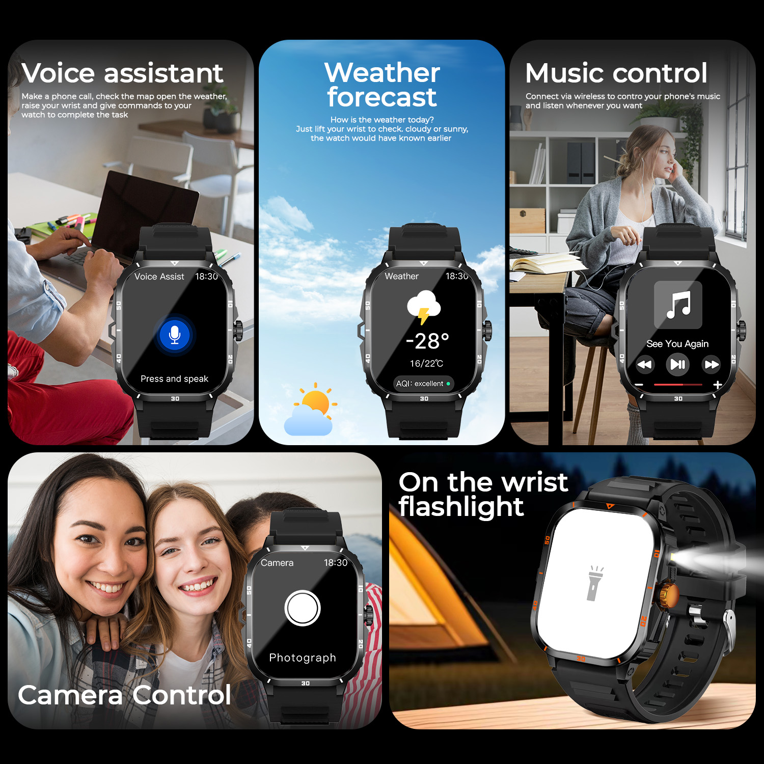 2025 NEW Military Smartwatch 2 - Smartwatch Military Watches For Men のレビューと価格