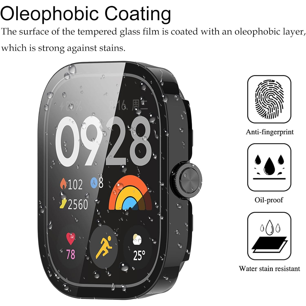 Tempered Glass+Case For Xiaomi - Smartwatch Watches Xiaomi のレビューと価格