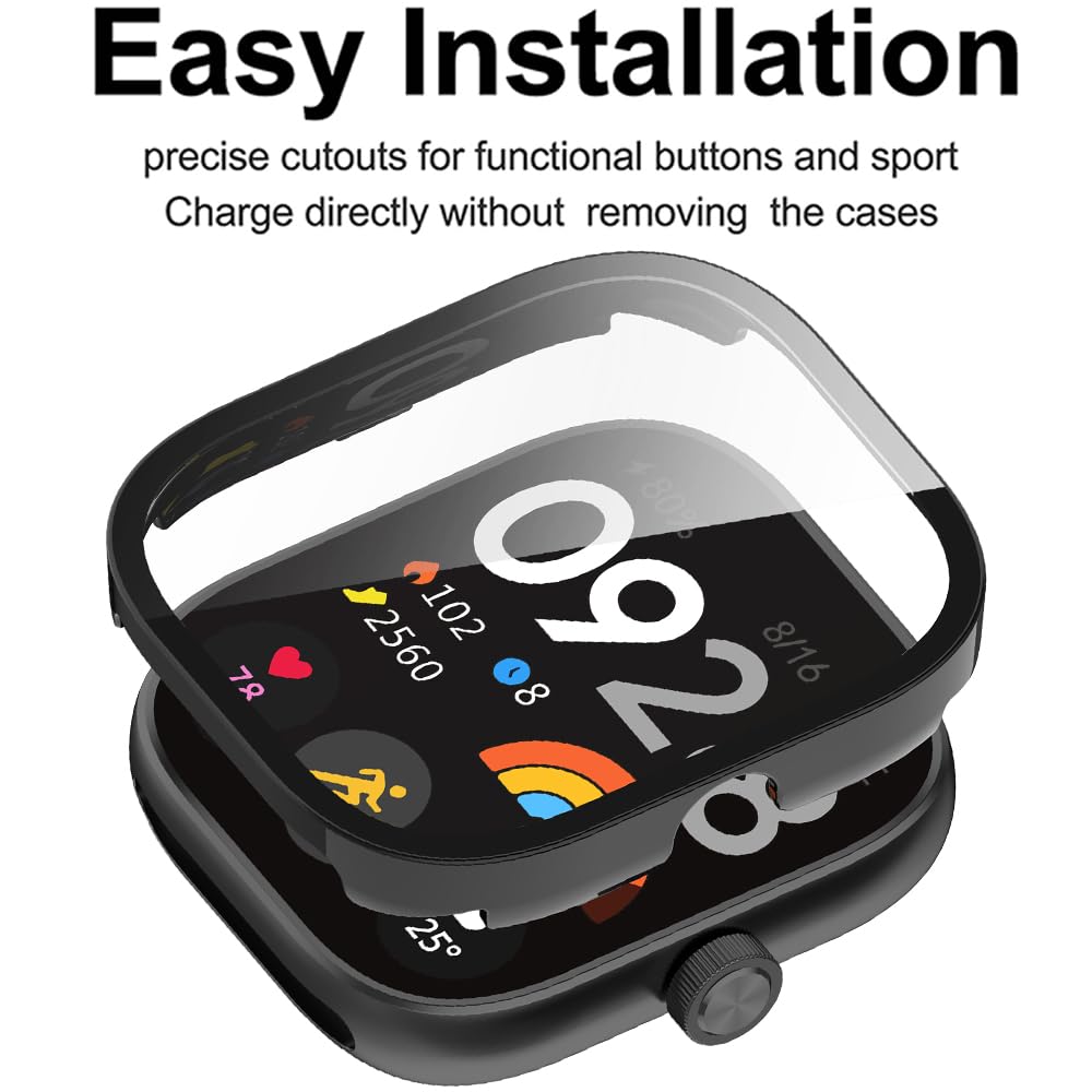 Tempered Glass+Case For Xiaomi - Smartwatch Watches Xiaomi のレビューと価格