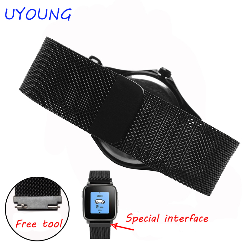 22mm Milanese Loop Strap For P - Smartwatch Pebble Watches のレビューと価格