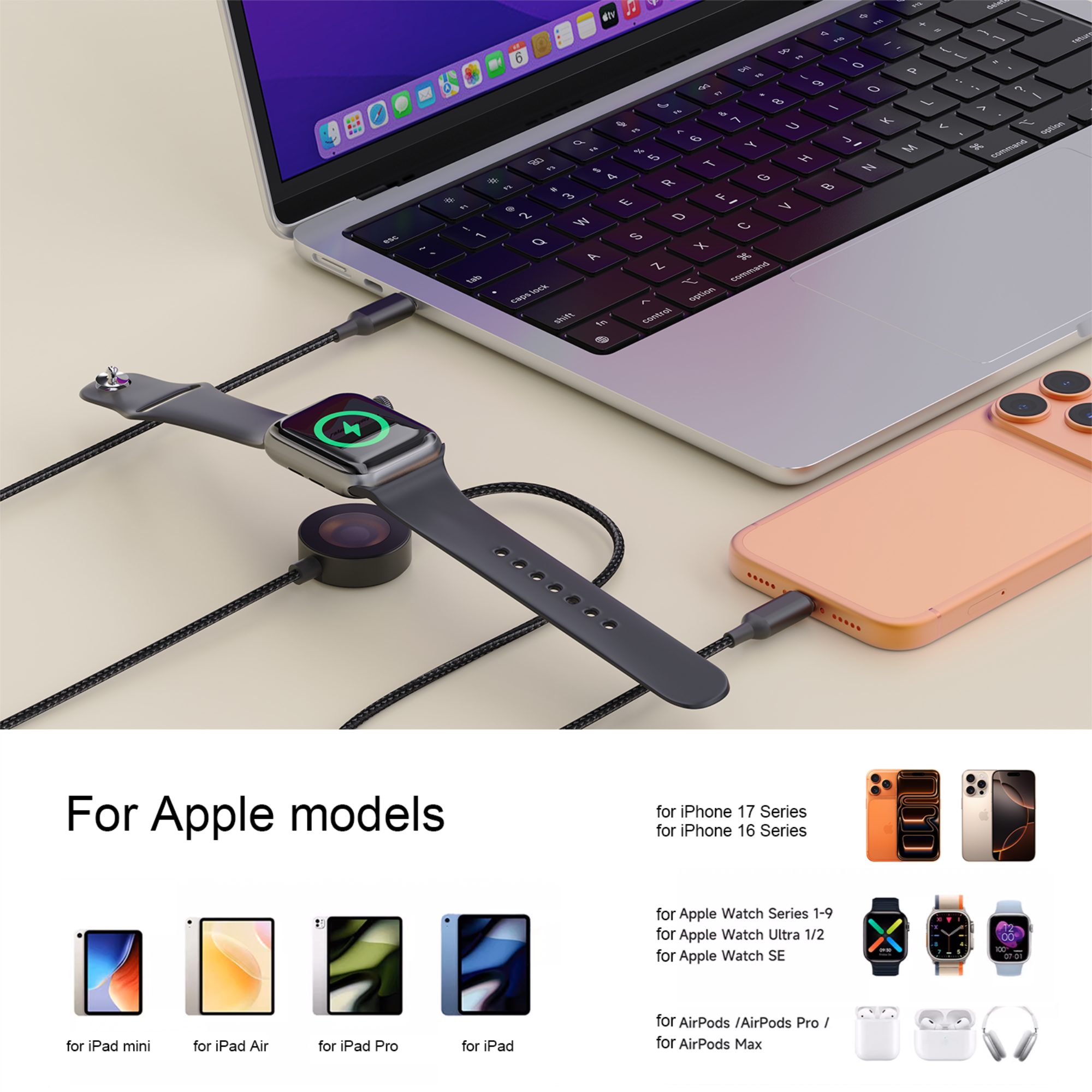 Bonola 2 in 1 Fast Watch Charg - Smartwatch Apple Watch のレビューと価格