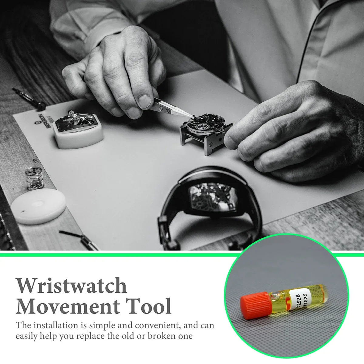 1Pc For 8000/4 Watch Oil Speci - Watch Lubricant Oil のレビューと価格