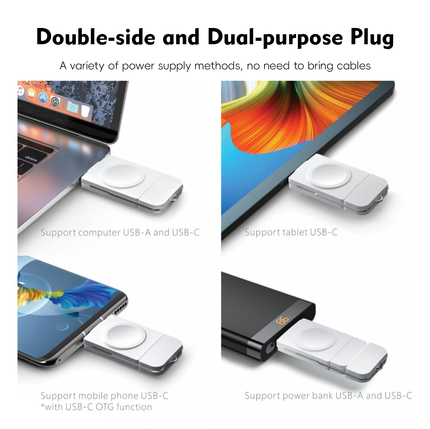 Portable Wireless Charger with - Smartwatch Apple Watch のレビューと価格