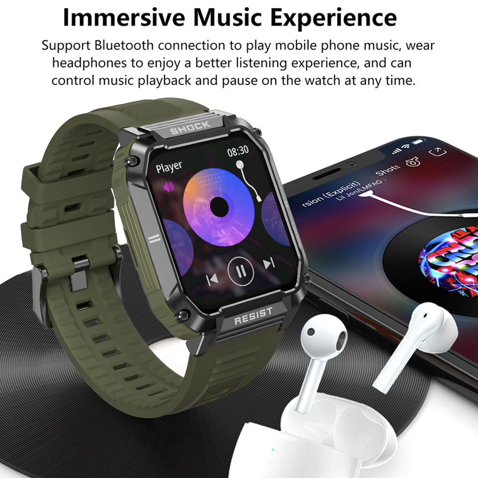 LIGE Men's Smartwatch Health B - Smartwatch Watches For Sale のレビューと価格