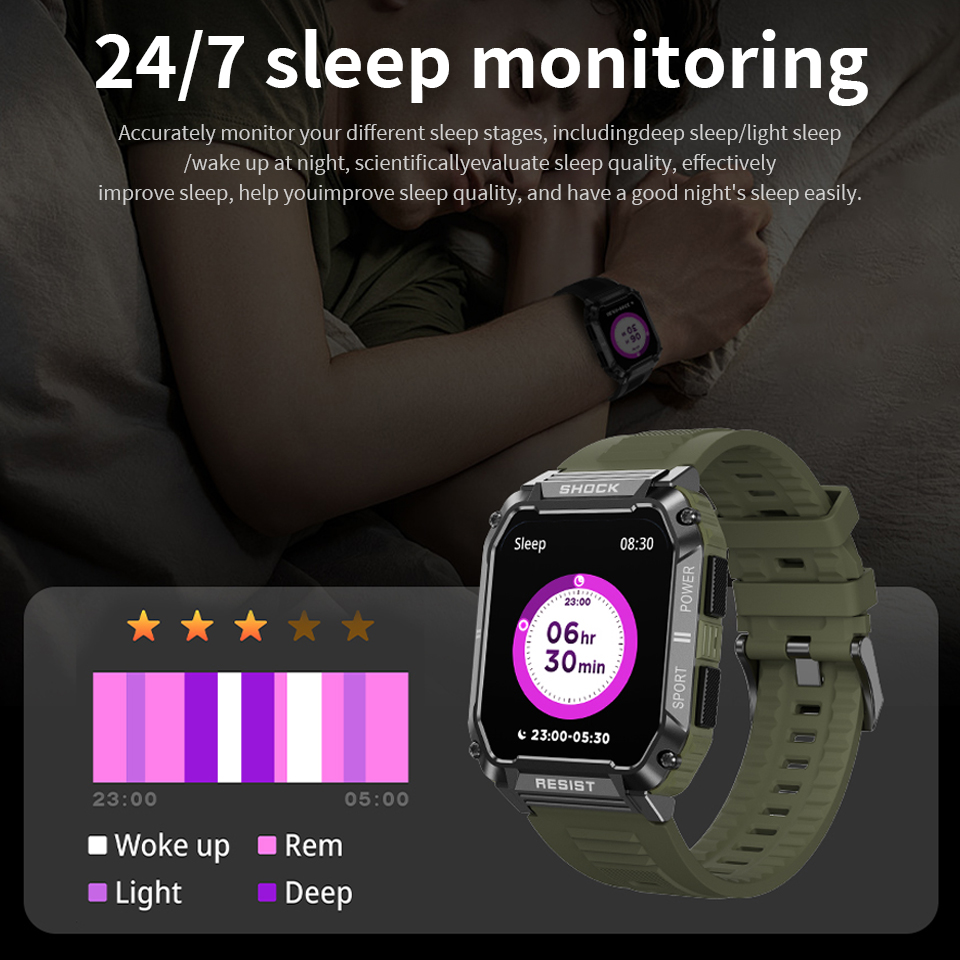 LIGE Men's Smartwatch Health B - Smartwatch Watches For Sale のレビューと価格
