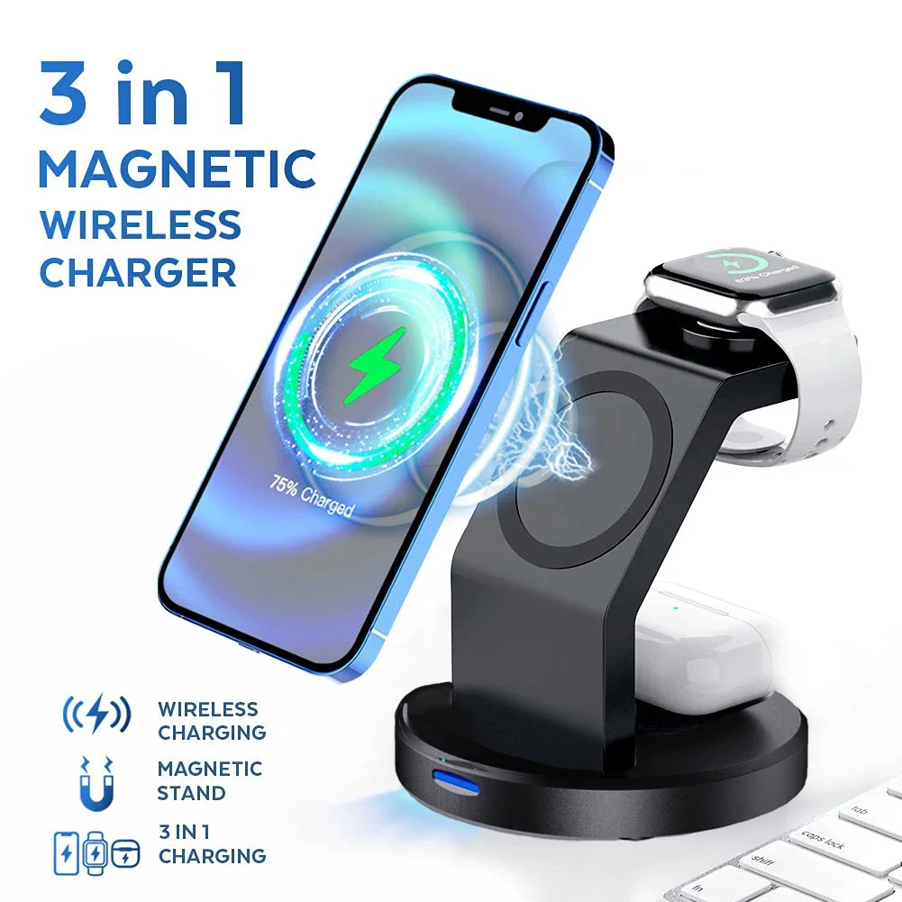 3 In 1 Magnetic Wireless Charg - Iwatch Smartwatch のレビューと価格