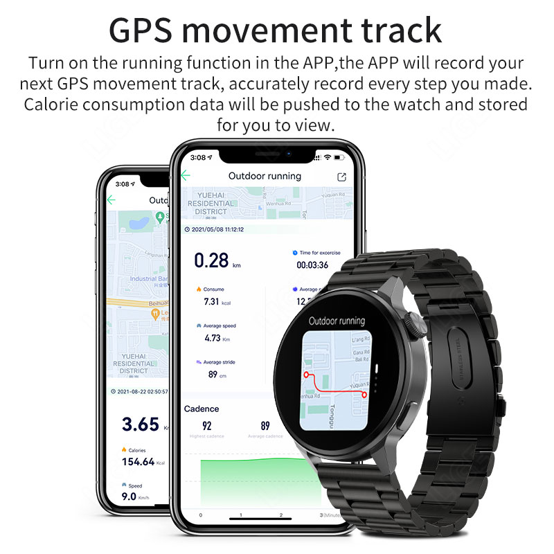 FOXBOX Men's Smart Watch GPS M - Smartwatch Watches For Sale のレビューと価格