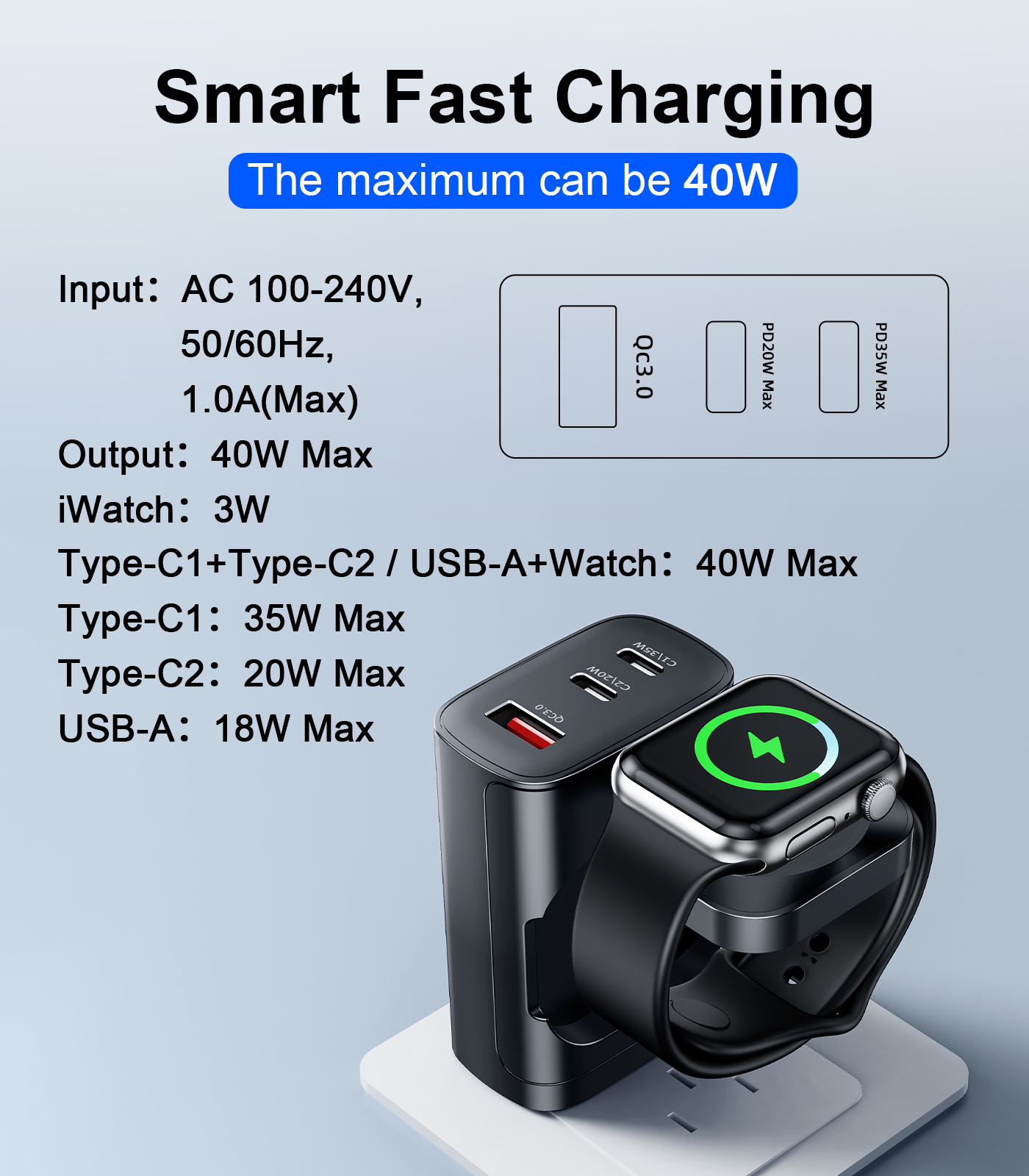 Eary 40W for Apple Charging Bl - Smartwatch Apple Watch のレビューと価格