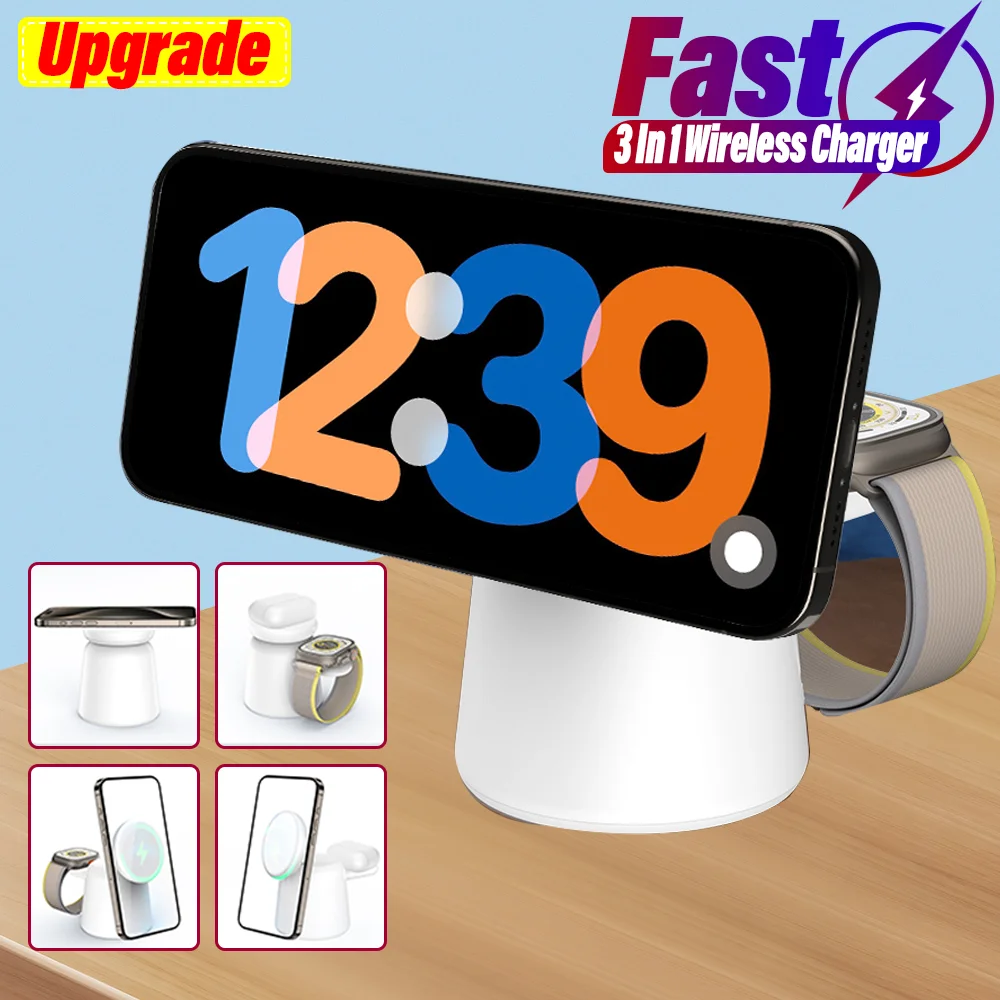 3 in 1 Magnetic Wireless Charg - Smartwatch Apple Watch のレビューと価格