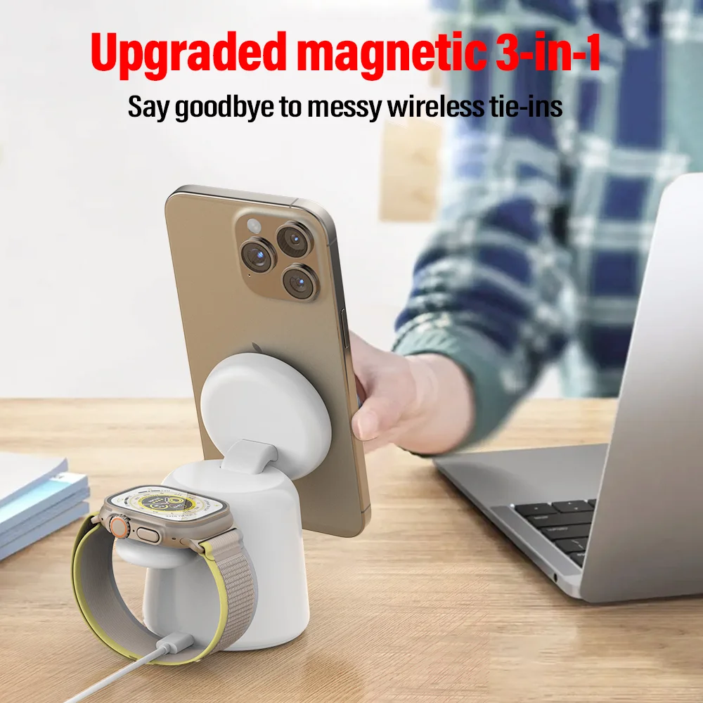 3 in 1 Magnetic Wireless Charg - Smartwatch Apple Watch のレビューと価格
