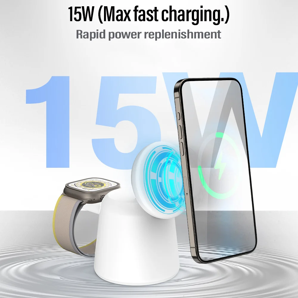 3 in 1 Magnetic Wireless Charg - Smartwatch Apple Watch のレビューと価格