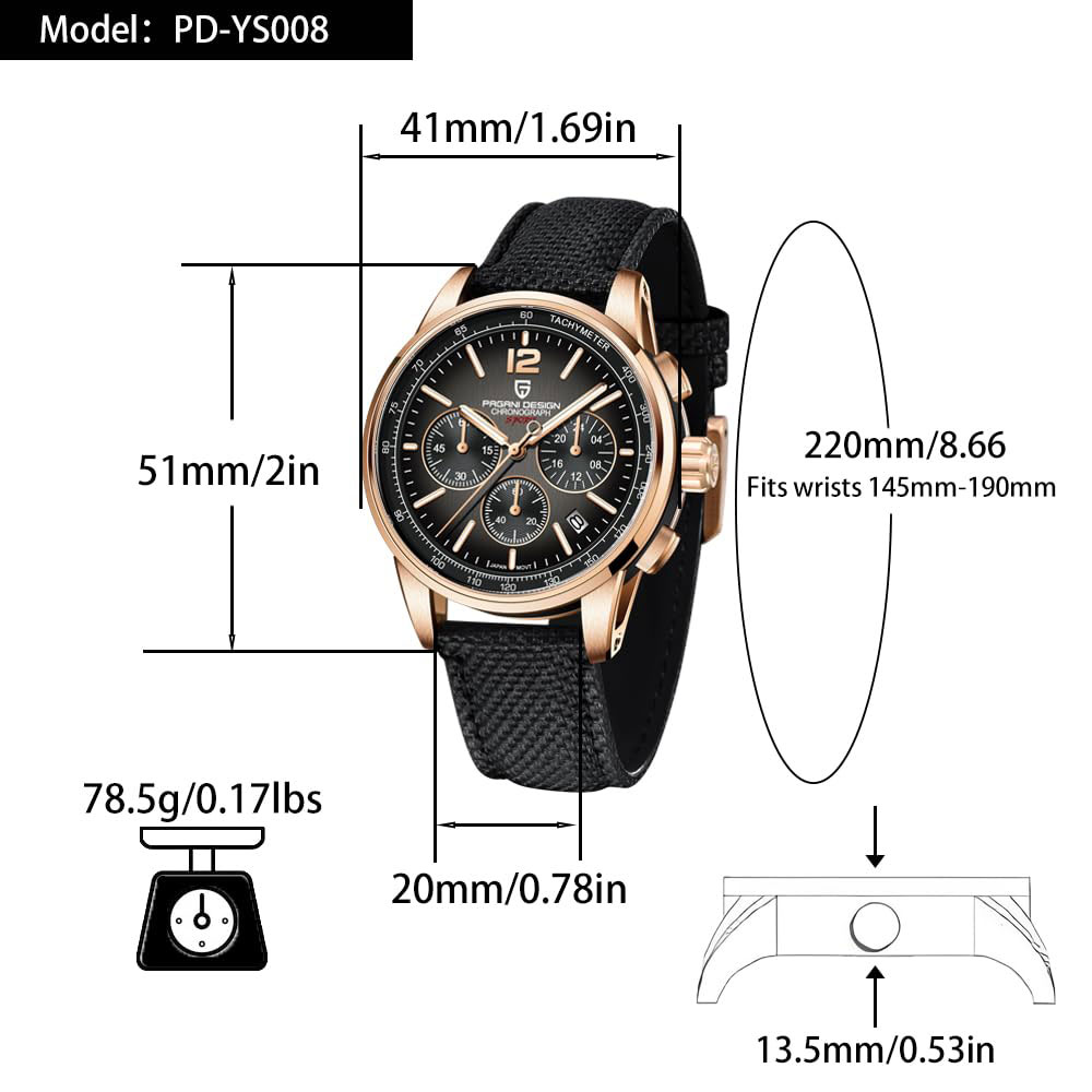 PAGANI DESIGN New Mens Watch 4 - Anti-Magnetic Watch のレビューと価格