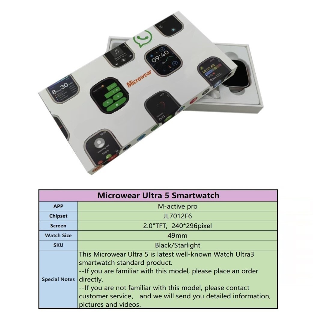 Whatsapp Quick Replies Ultra5  - Smartwatch Watch Whatsapp のレビューと価格