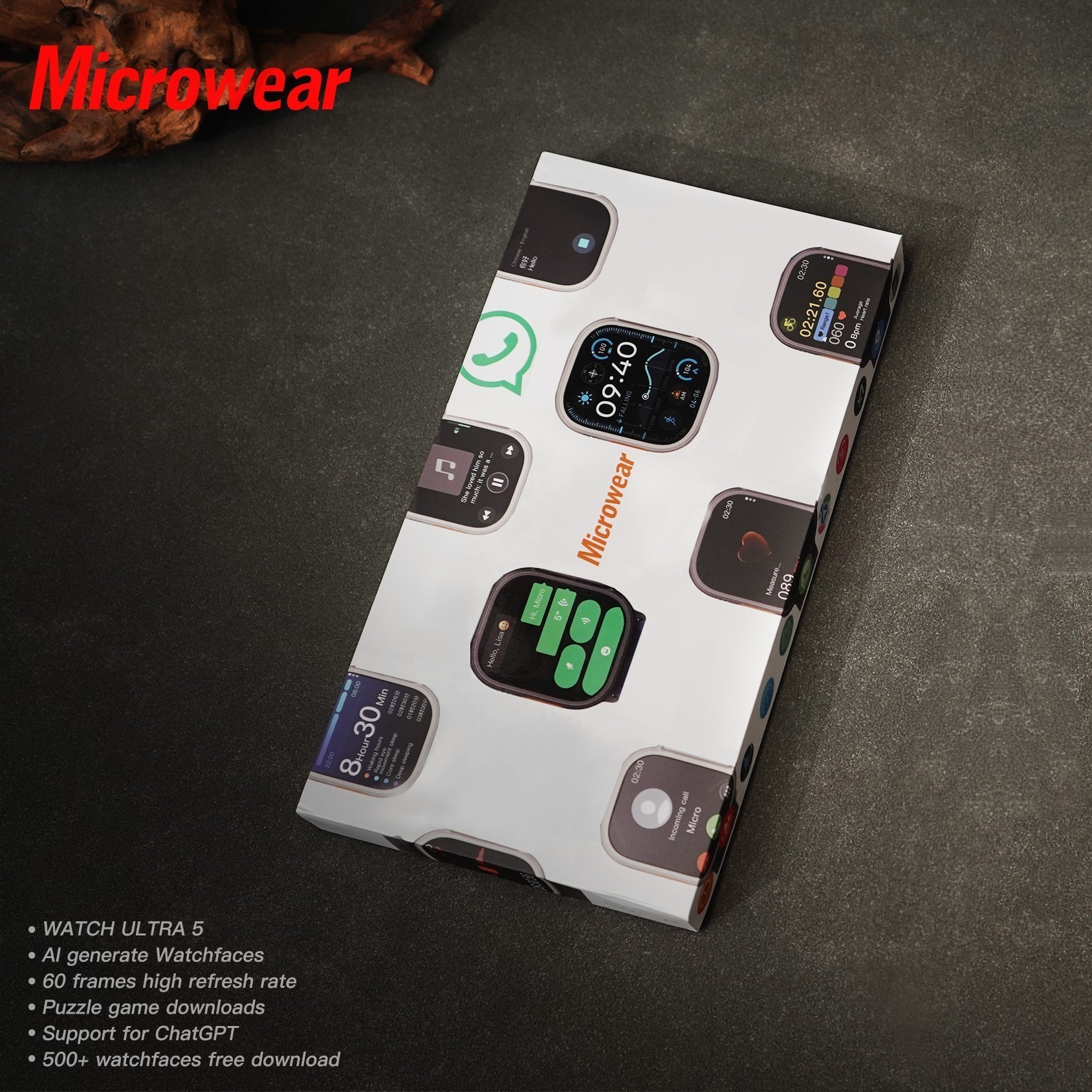 Whatsapp Quick Replies Ultra5  - Smartwatch Watch Whatsapp のレビューと価格