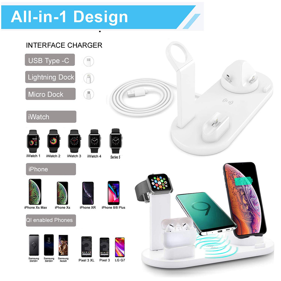 7 in 1 Wireless Charger Stand  - Iwatch Smartwatch のレビューと価格